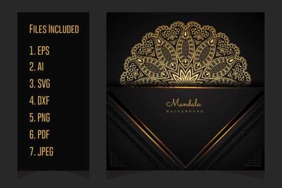 Download Luxury Golden Mandala Arabesque Design - Gold Collection