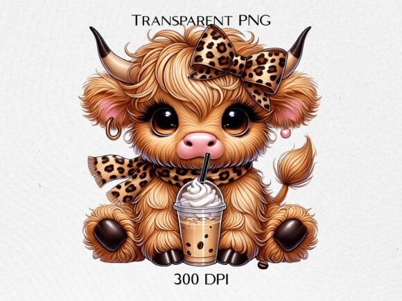 Download Cute Cow Coffee PNG - Premium Resources